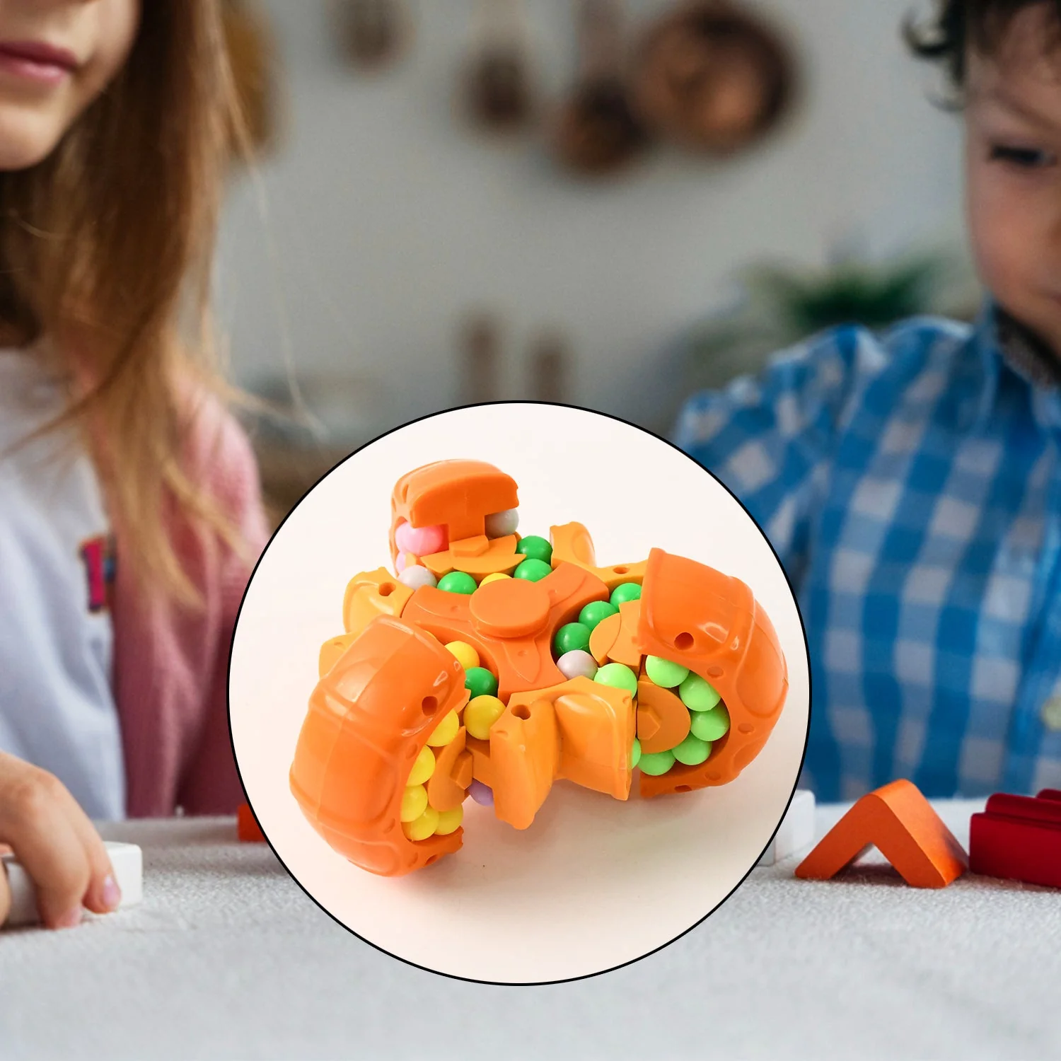 Aditi 3-in-1 Interactive Spinny Twist Puzzle Ball Toy - Image 3
