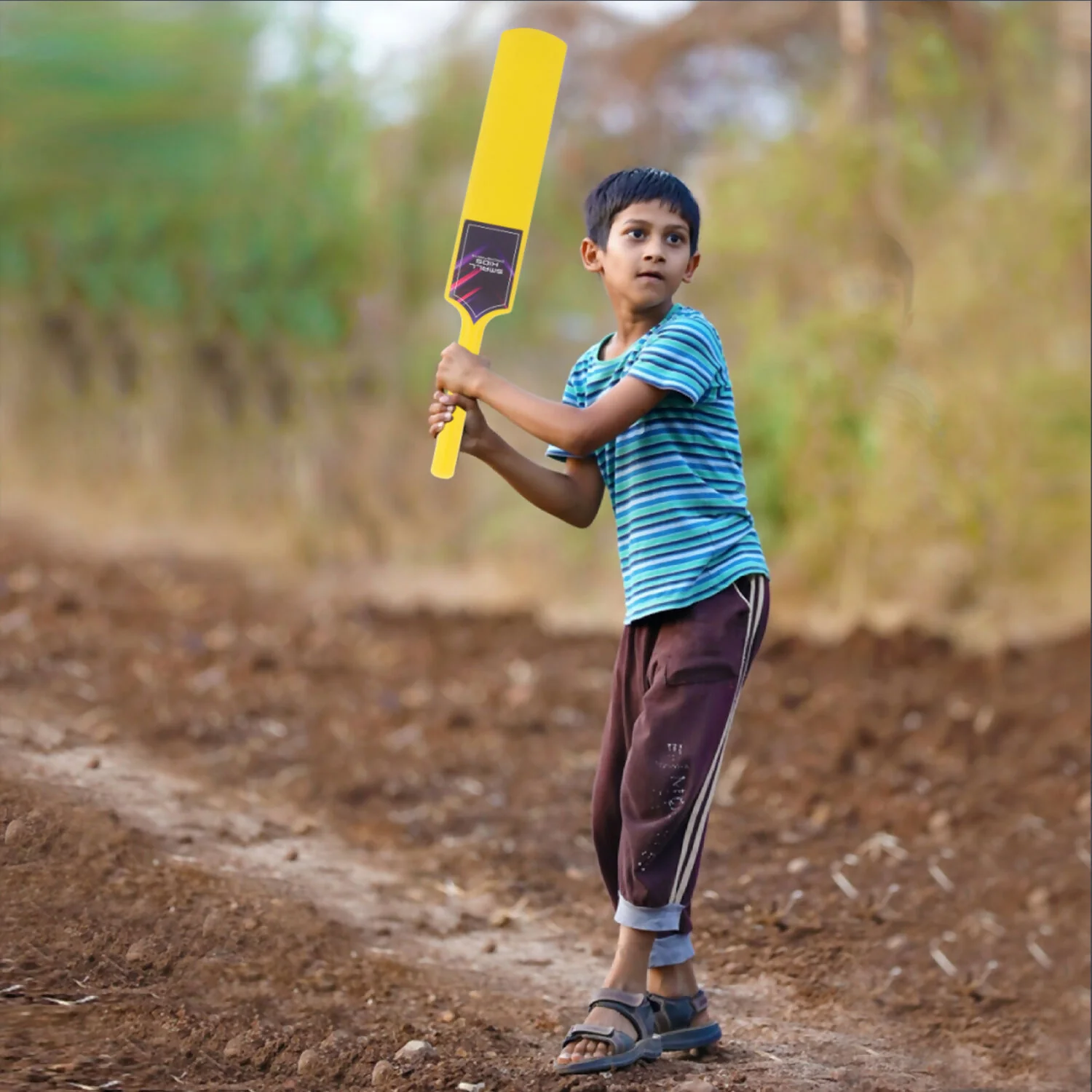 Aditi Big Cricket Kit for Boys & Girls, Cricket Set with 1 Cricket Bat, 1 Plastic Ball, Bails - Image 2