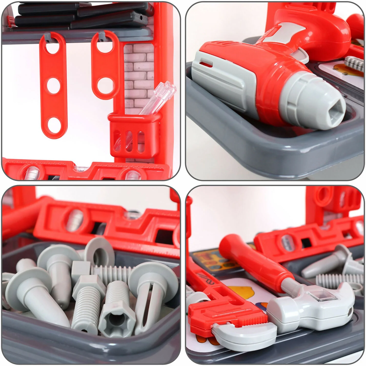 Aditi Big Plastic Luxury Tool Trolley Kit Toy with Briefcase and Accessories for Kids - Image 3