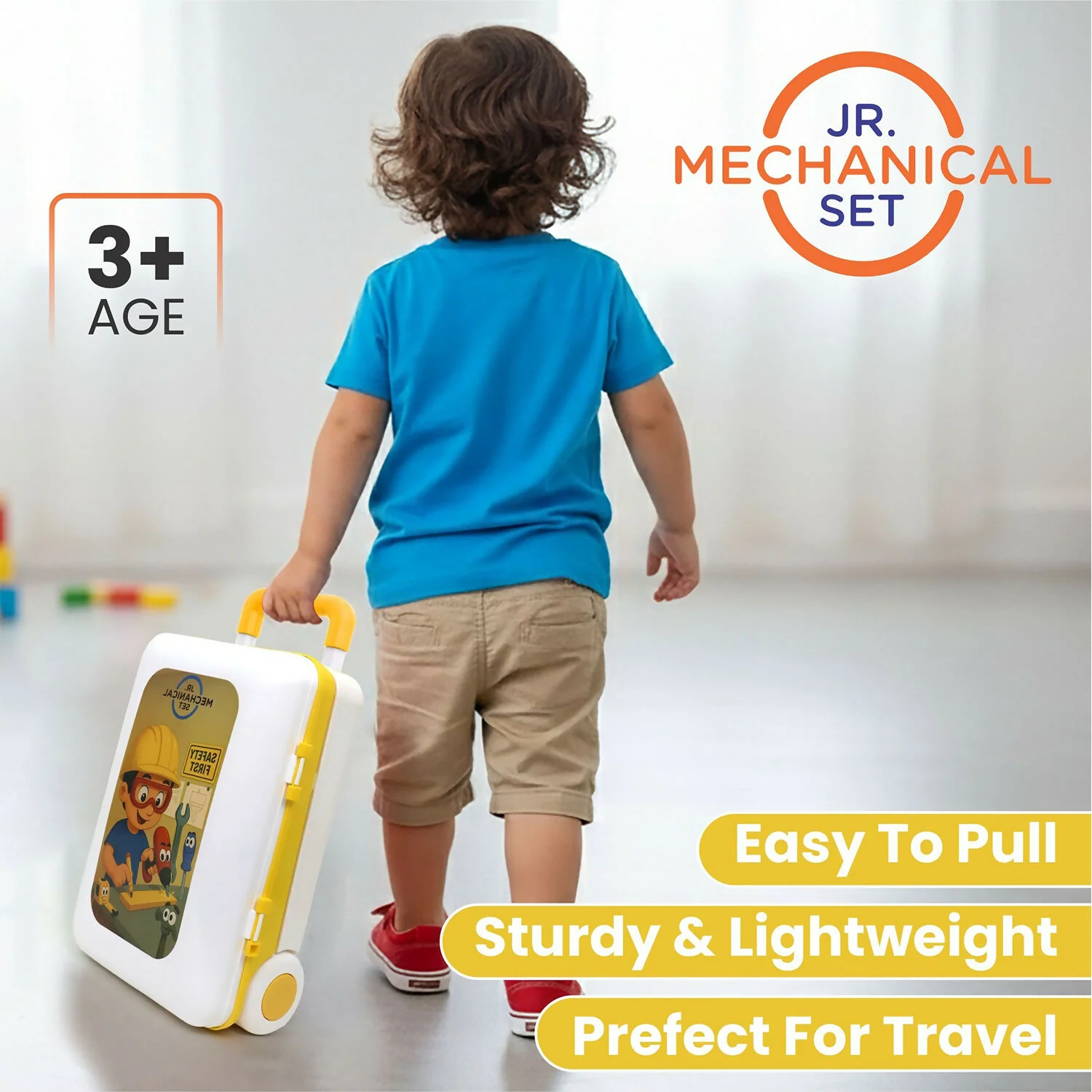 Aditi Big Plastic Luxury Tool Trolley Kit Toy with Briefcase and Accessories for Kids - Image 4