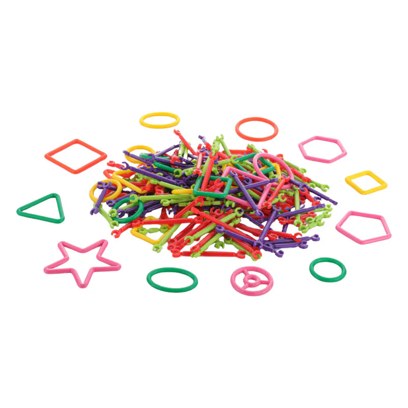 Aditi Creative Stick Building Set for Kids with Colorful Shapes & Connectors Kit - Image 4