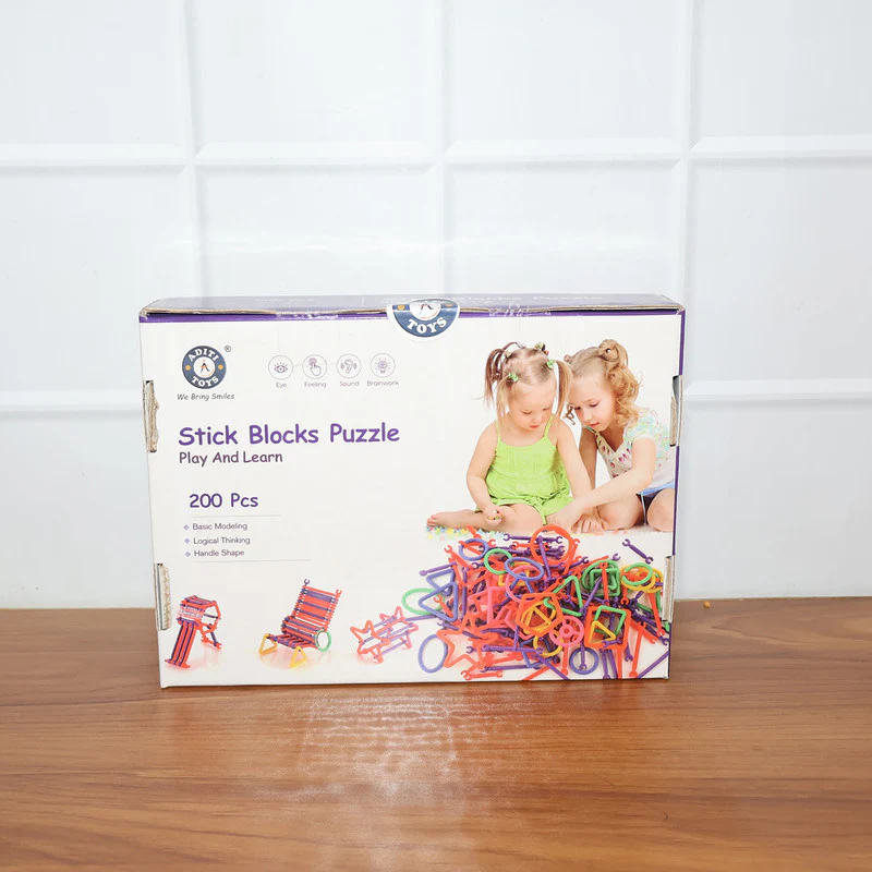 Aditi Creative Stick Building Set for Kids with Colorful Shapes & Connectors Kit - Image 5