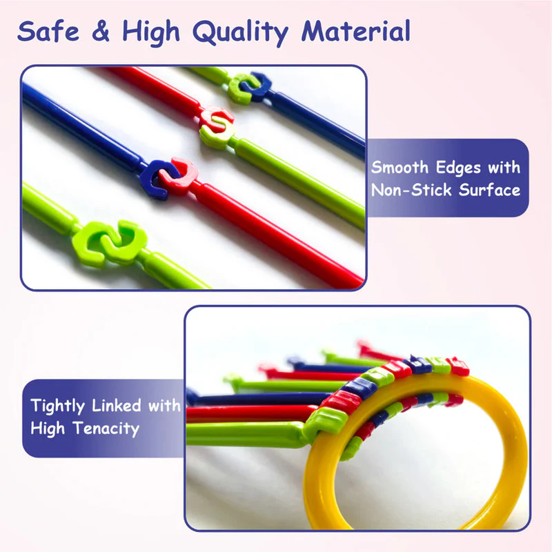 Aditi Creative Stick Building Set for Kids with Colorful Shapes & Connectors Kit - Image 6