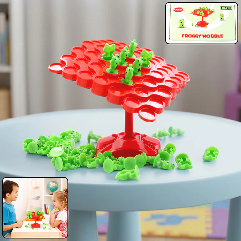 Aditi Froggy Wobble Balance Game for Kids – Fun Tilt & Stack Challenge