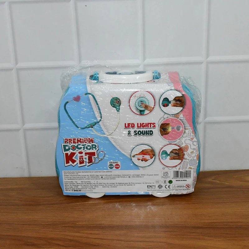 Aditi Kids Doctor Kit Suitcase with Wheels | Portable Medical Pretend Play Set - Image 7