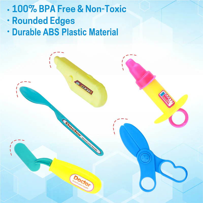 Aditi Kids Doctor Play Kit with Carry Case | 15+ Medical Tools for Pretend Play - Image 2