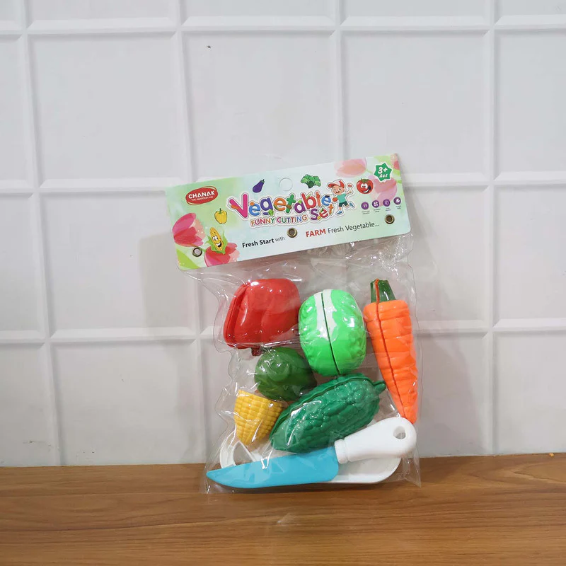 Aditi Kids Mini Vegetable Cutting Play Set with Knife & Board - Image 7