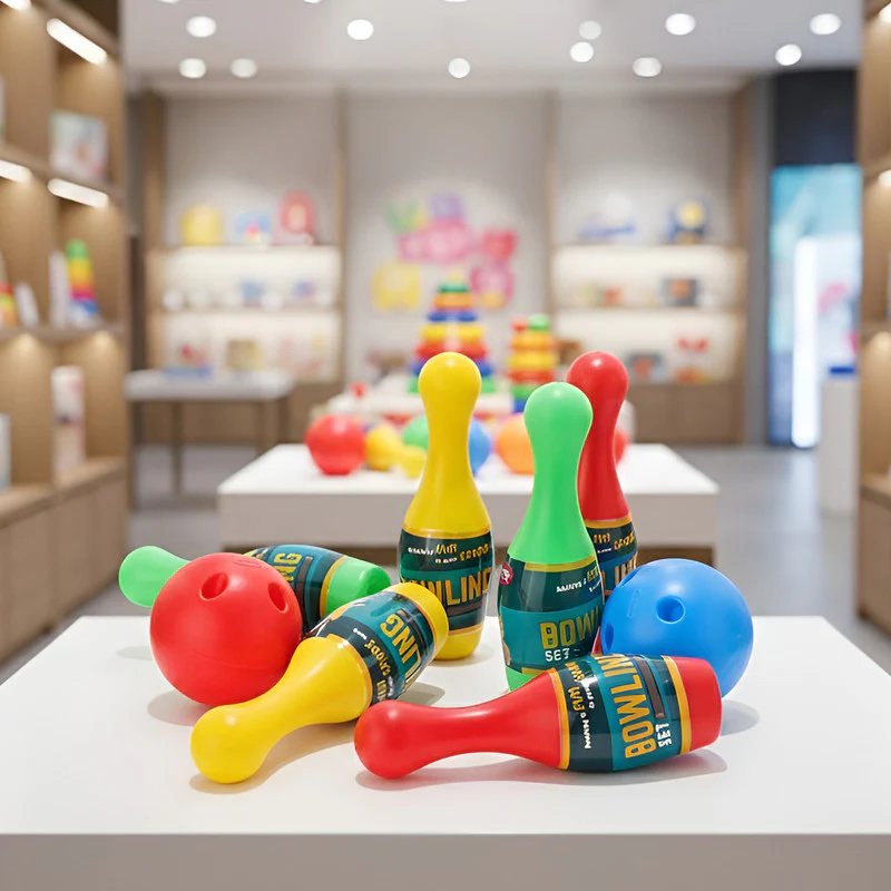 Aditi Kids Plastic Bowling Play Set with Pins & Balls – Indoor Fun Toy for Children - Image 3