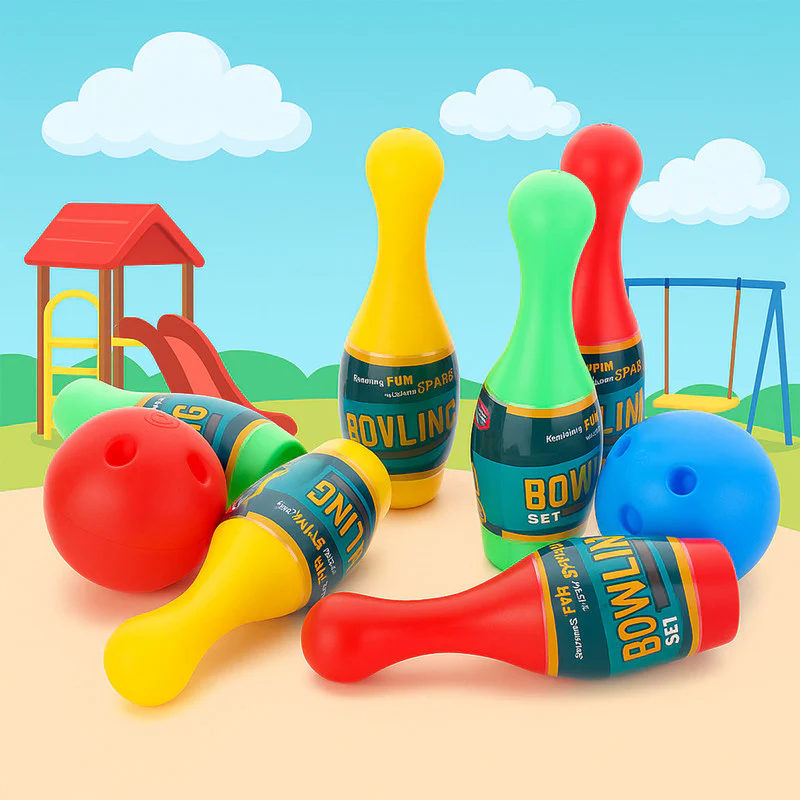 Aditi Kids Plastic Bowling Play Set with Pins & Balls – Indoor Fun Toy for Children - Image 4