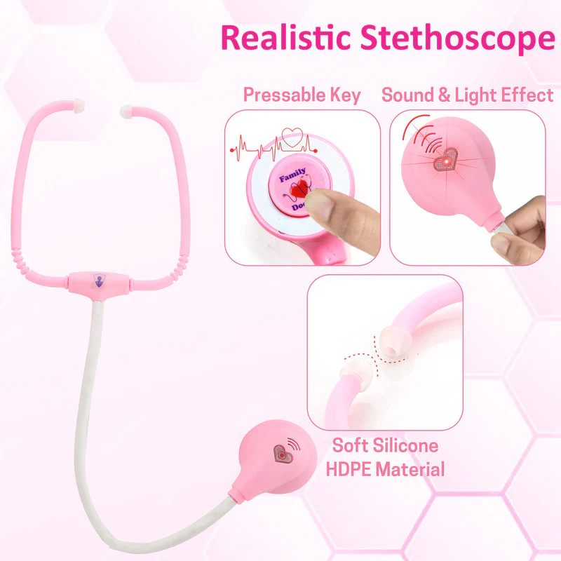 Aditi LED Doctor Play Kit for Kids with Light-Up Tools & Stethoscope - Image 4
