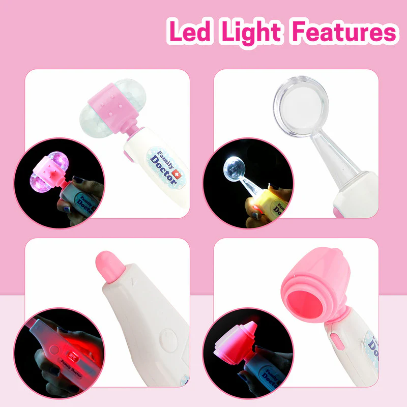 Aditi LED Doctor Play Kit for Kids with Light-Up Tools & Stethoscope - Image 5