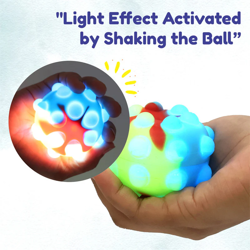 Aditi LED Pop-It Stress Ball – Light-Up Squeeze Toy - Image 4