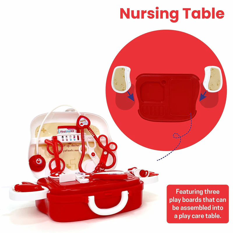 Aditi Little Doctor Play Set with 15 Medical Tools & Carry Case for Kids - Image 4