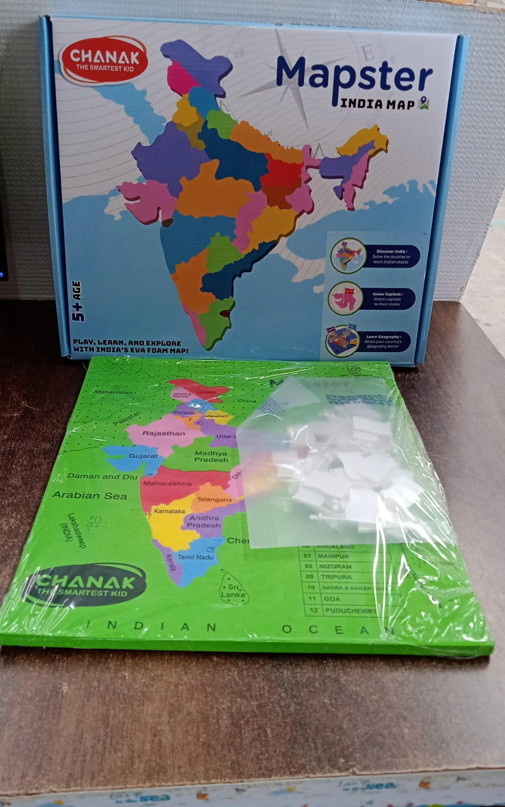 Aditi Mapster India Map EVA Foam Puzzle Set - Image 7