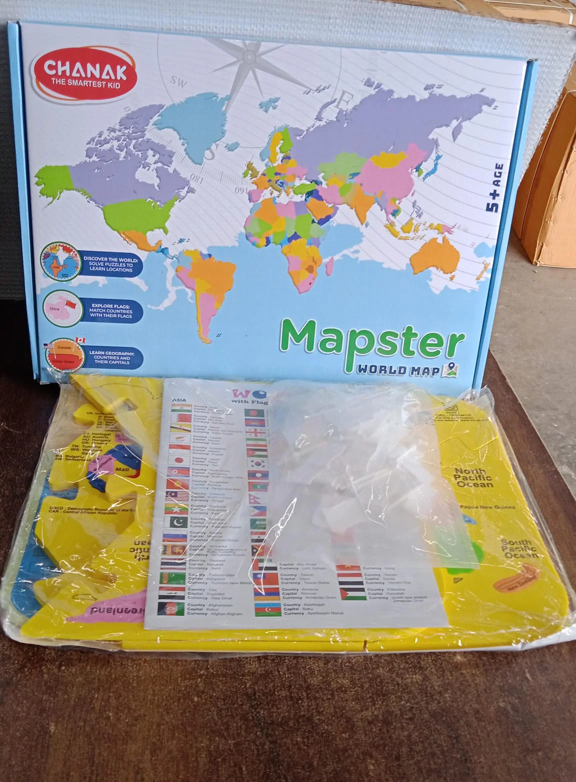 Aditi Mapster World Map EVA Foam Puzzle Set - Image 10