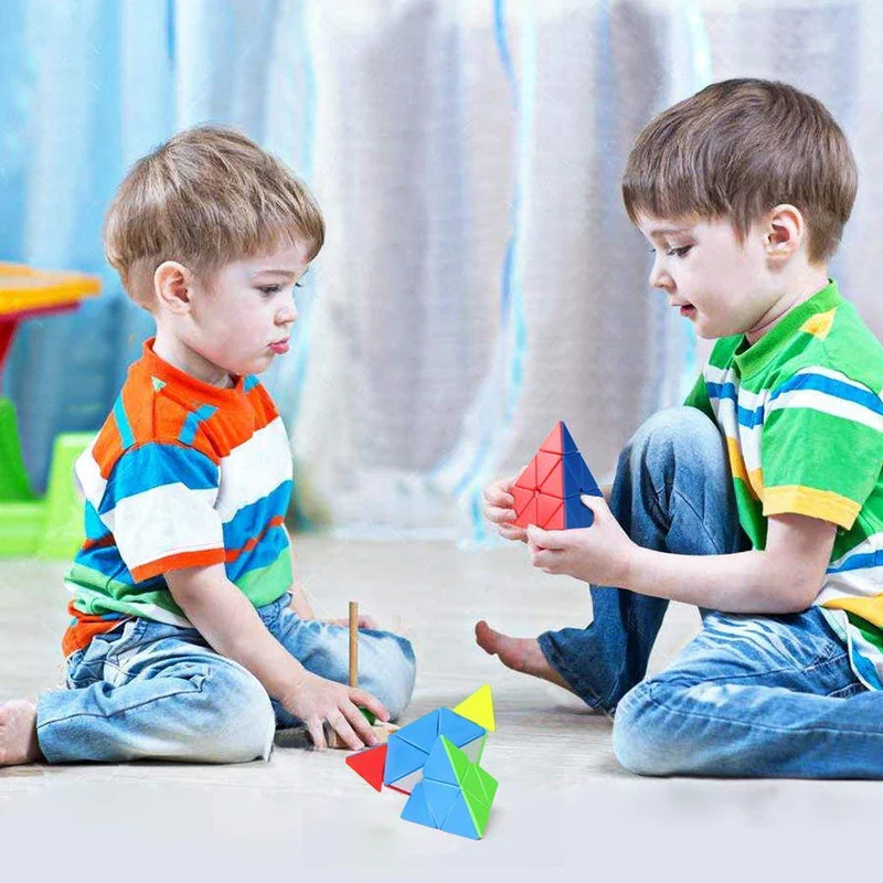 Aditi Pyraminx Speed Cube | Stickerless Triangle Puzzle for Kids & Beginners - Image 2