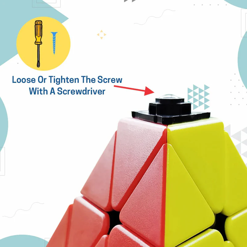 Aditi Pyraminx Speed Cube | Stickerless Triangle Puzzle for Kids & Beginners - Image 6
