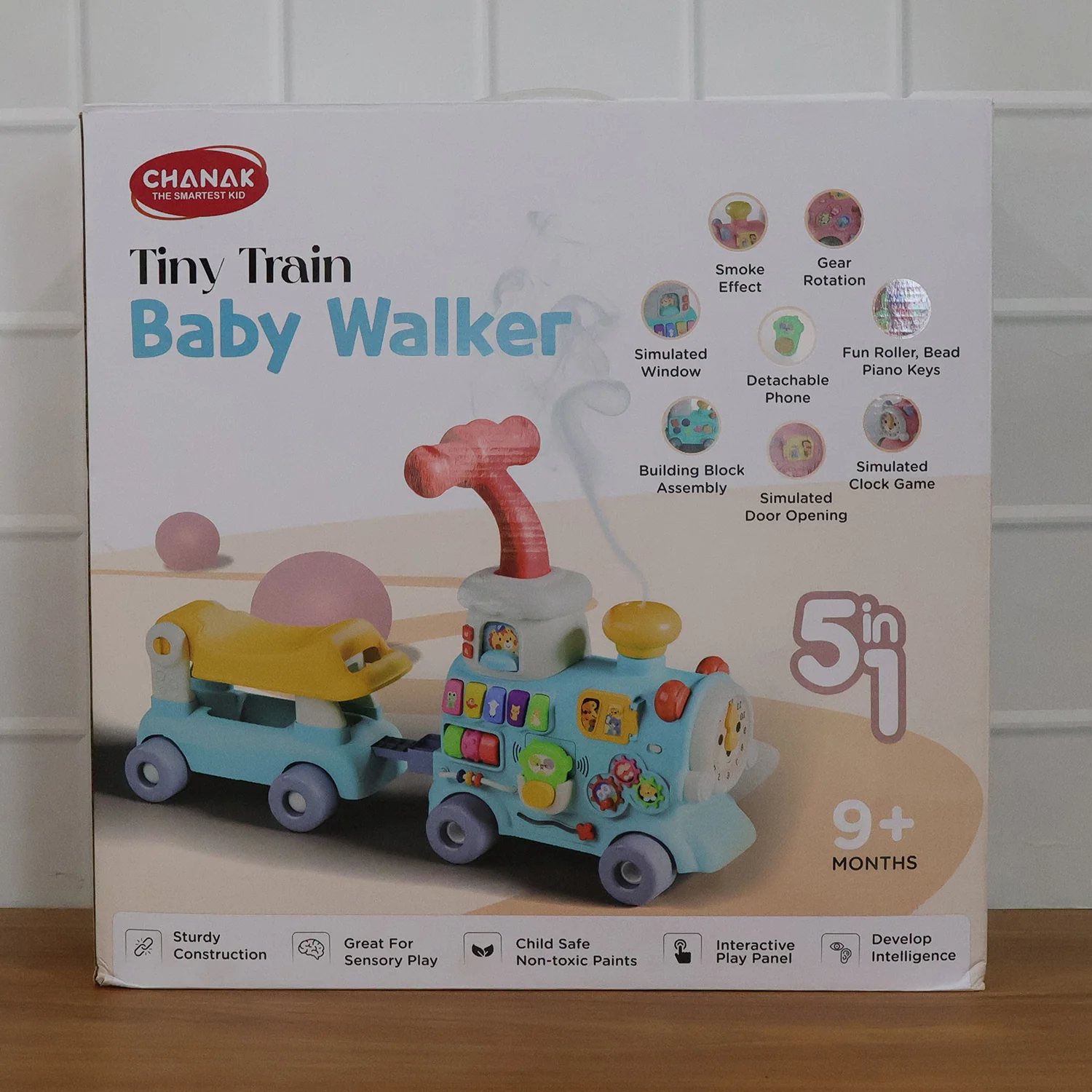 Aditi Tiny Train Baby Walker Ride-On Toy with Push Handle (1 Set) - Image 9