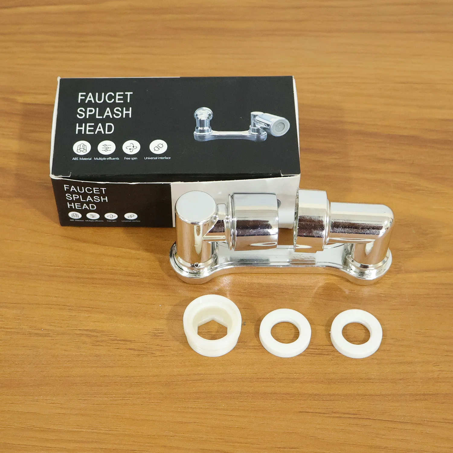 Adjustable 360° Rotating Faucet Splash Head Tap Extender (1 Set) - Image 9