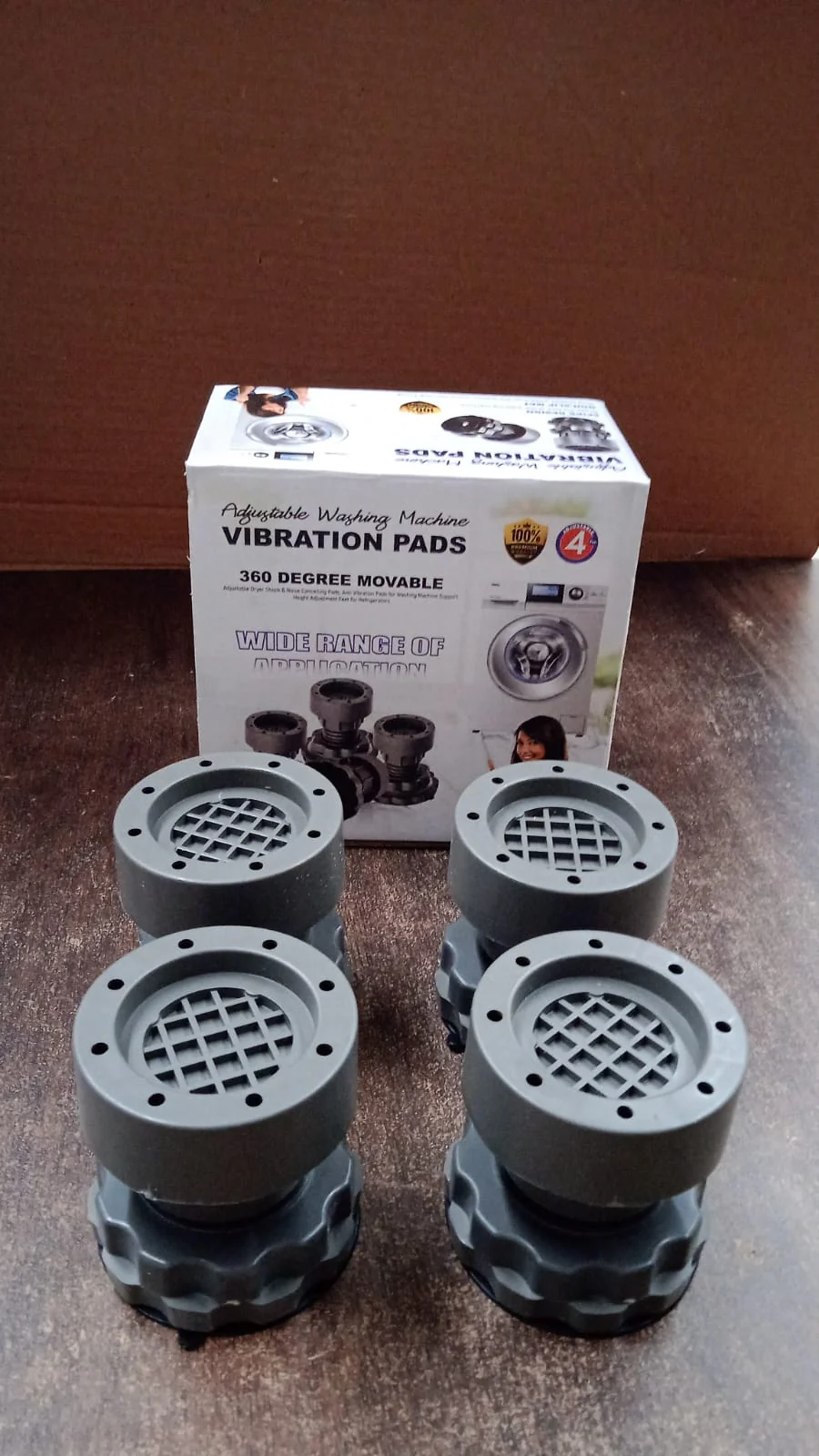 Adjustable Anti-Vibration Pads for Washing Machine and Refrigerator Base (4 Pc) - Image 8