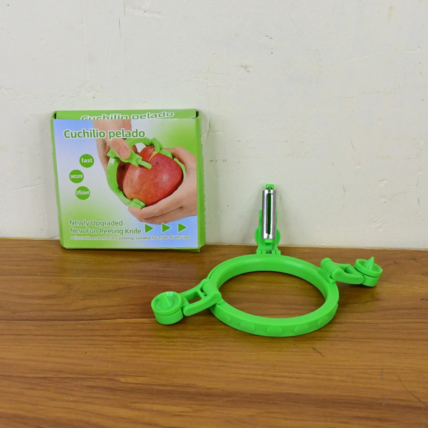 Adjustable Apple Peeler Cutter with Holder Ring - Image 8