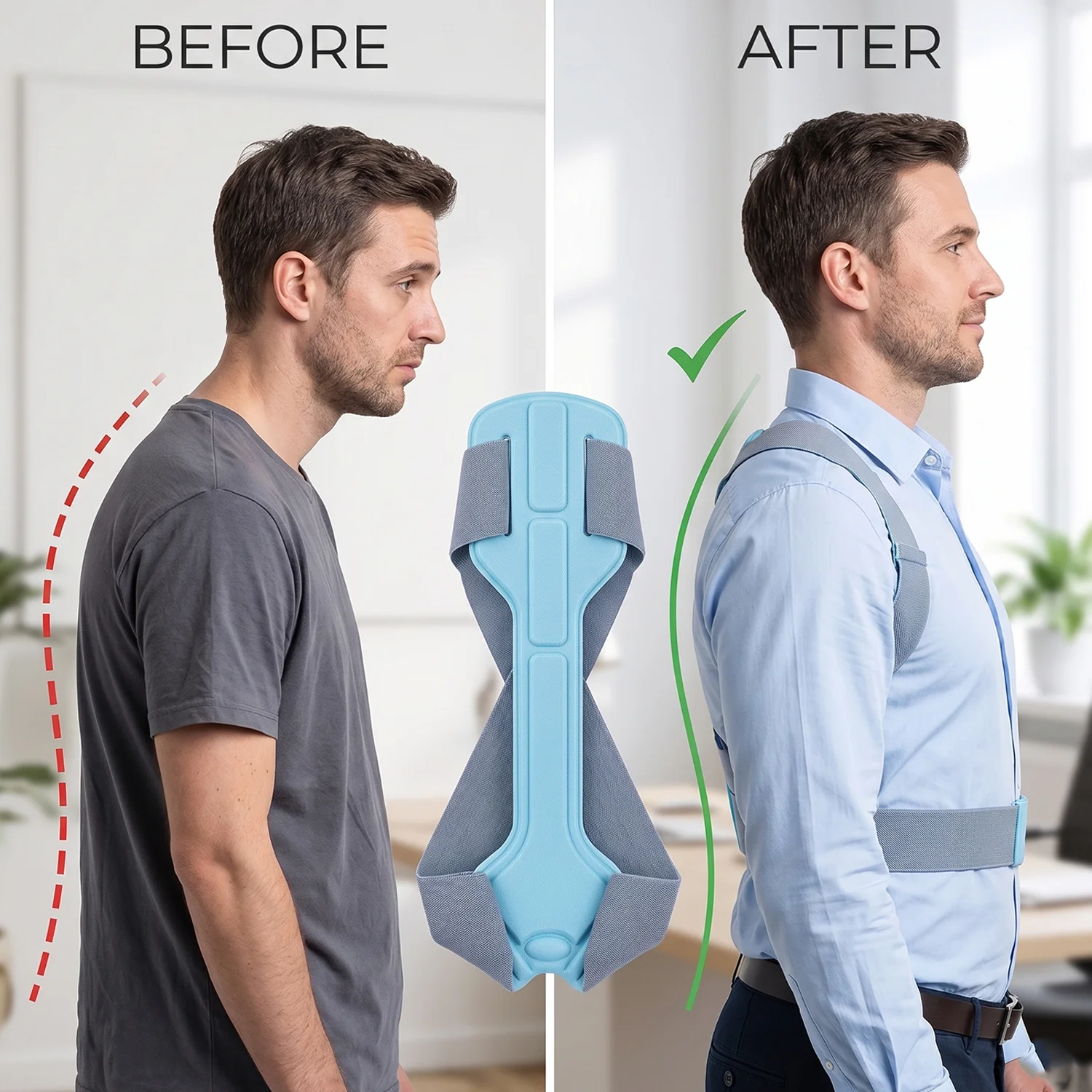 Upper Back Shoulder Spine Alignment Brace Belt for Daily Use - Image 4