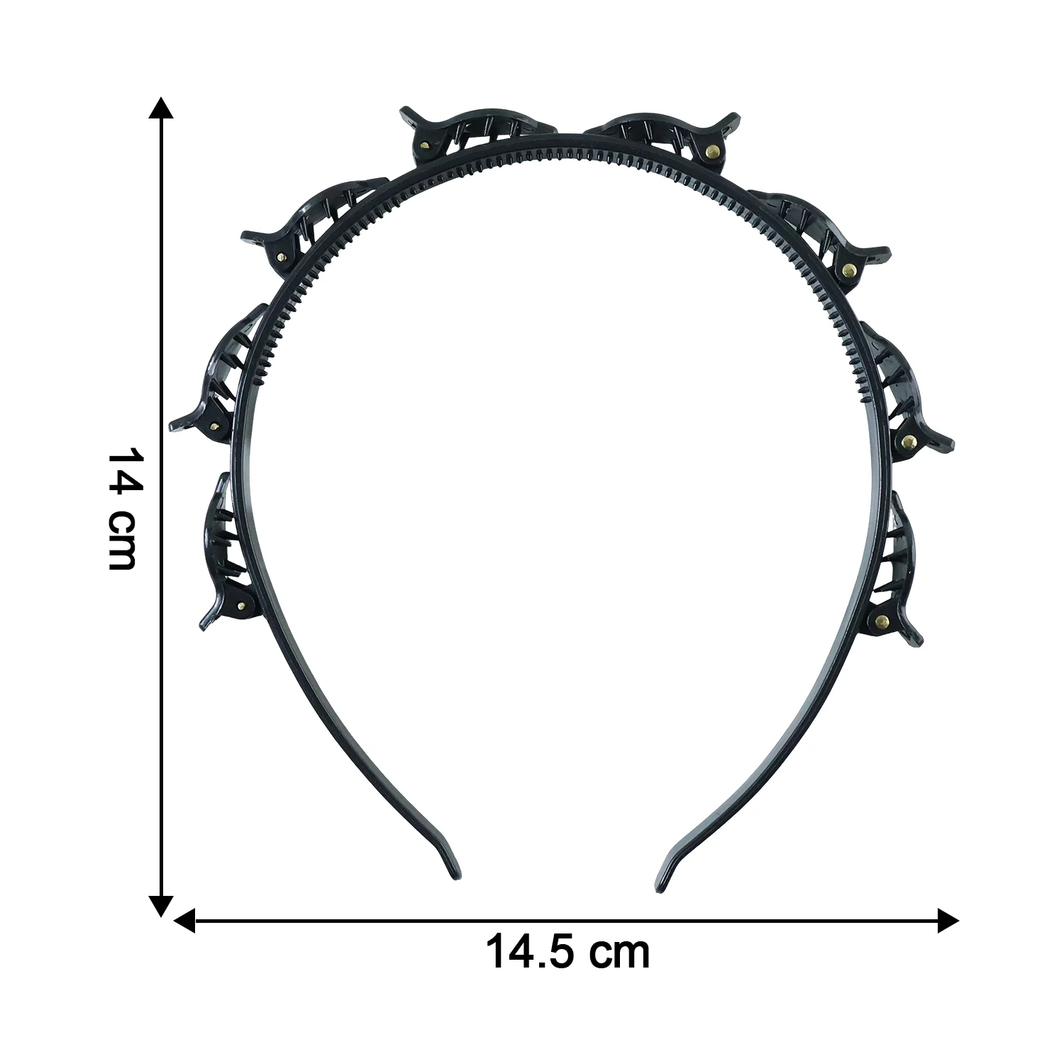Adjustable Clip-On Hair Styling Headband (1 Pc) - Image 6