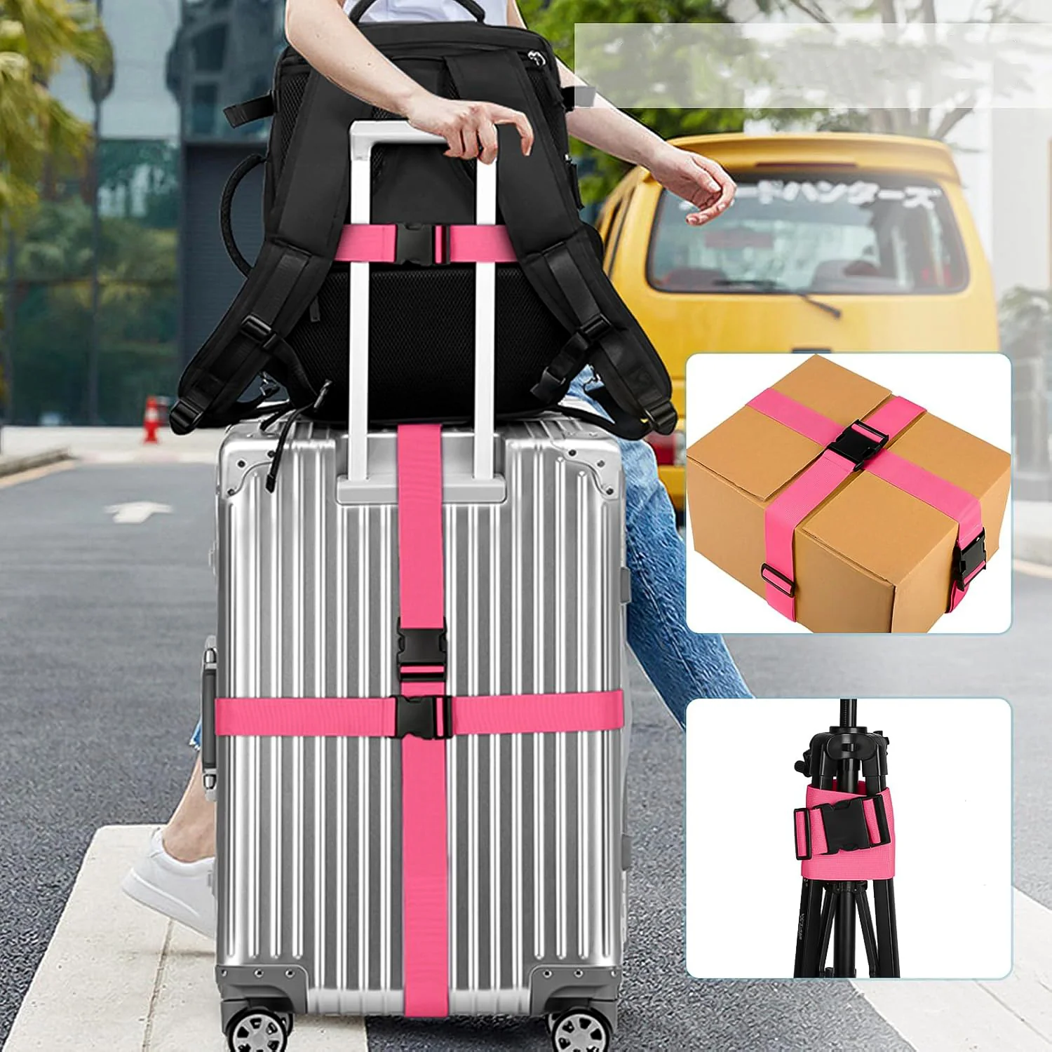 Adjustable Cross Luggage Security Strap - (1 Pc) - Image 4