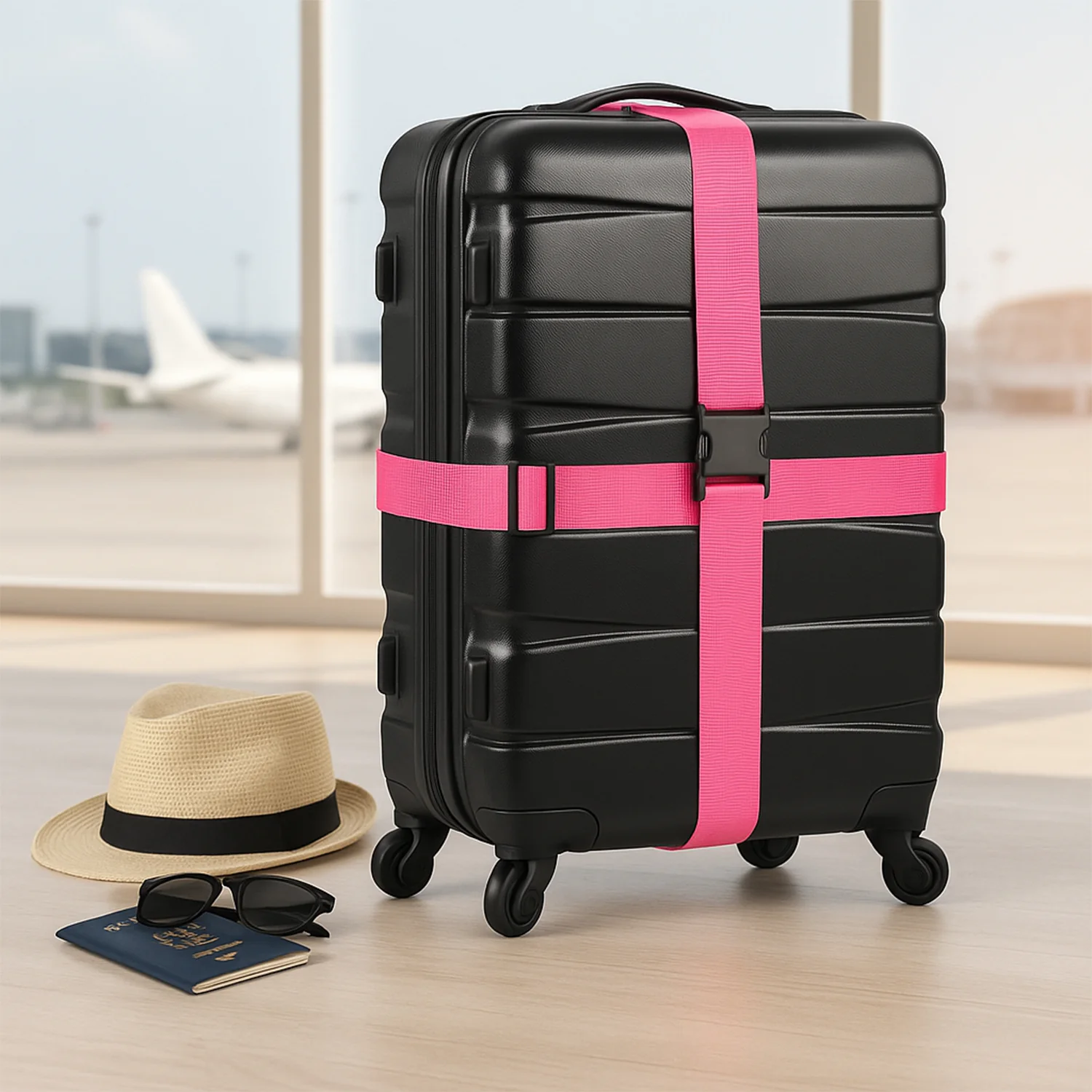 Adjustable Cross Luggage Security Strap - (1 Pc) - Image 6
