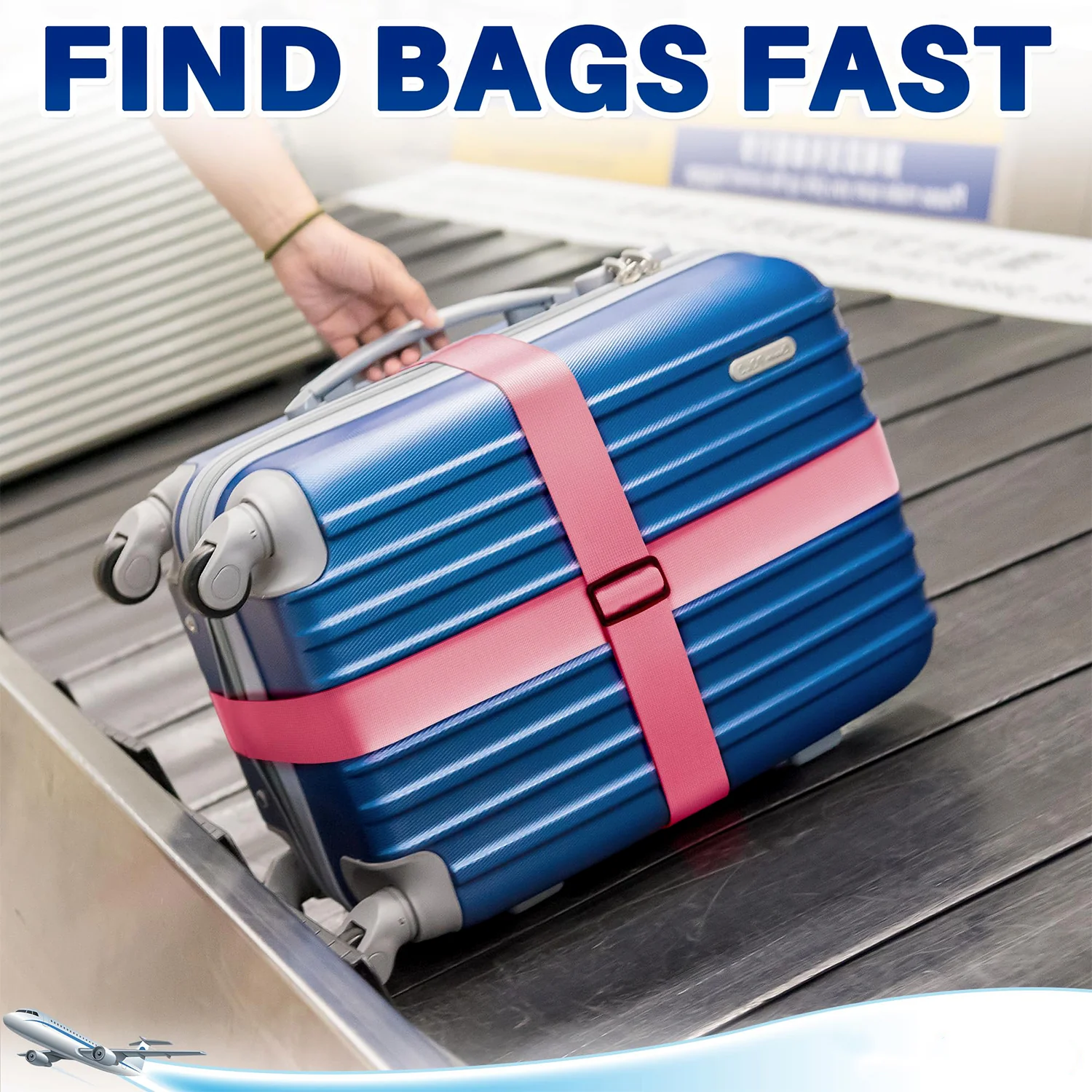 Adjustable Cross Luggage Security Strap - (1 Pc) - Image 7