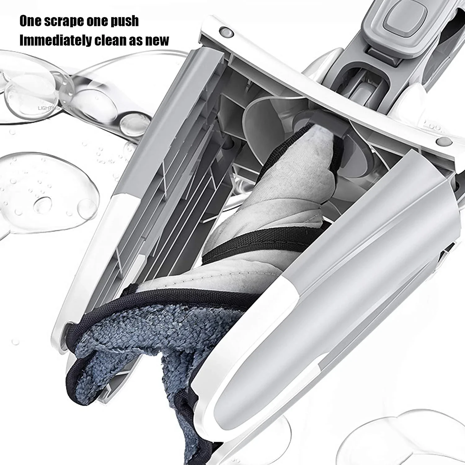 Adjustable 360° Flat Hand Mop: Floors, Walls, Ceilings (Easy Squeeze) - Image 10