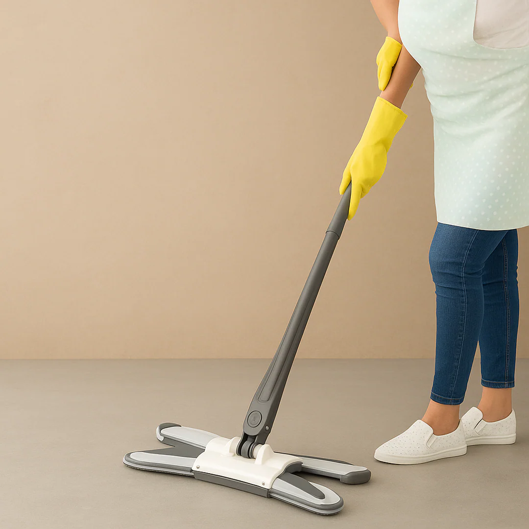 Adjustable 360° Flat Hand Mop: Floors, Walls, Ceilings (Easy Squeeze) - Image 11