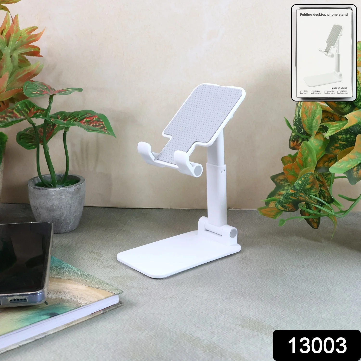 Adjustable Foldable Desktop Mobile Stand - (1 Pc) - Image 2