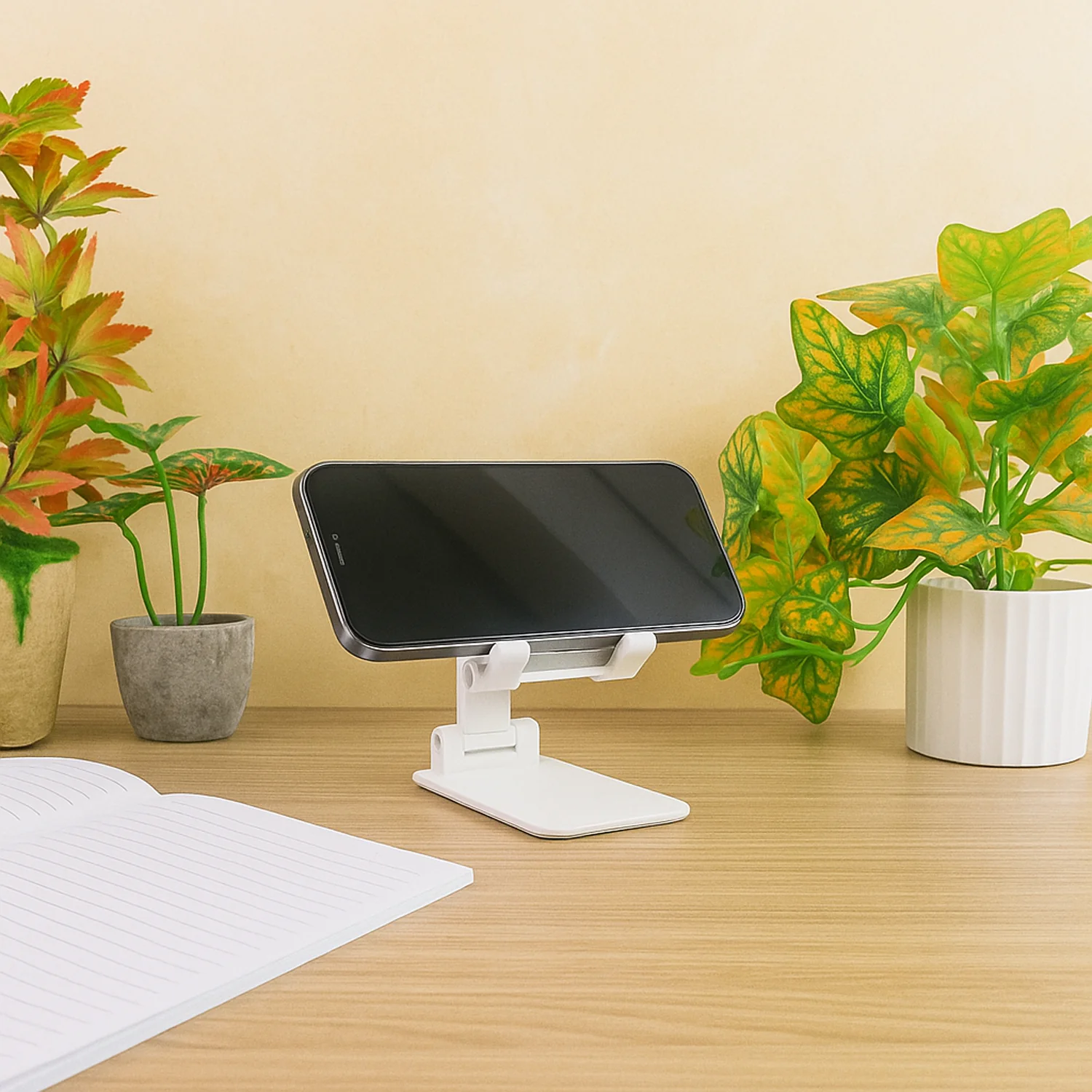 Adjustable Foldable Desktop Mobile Stand - (1 Pc) - Image 3