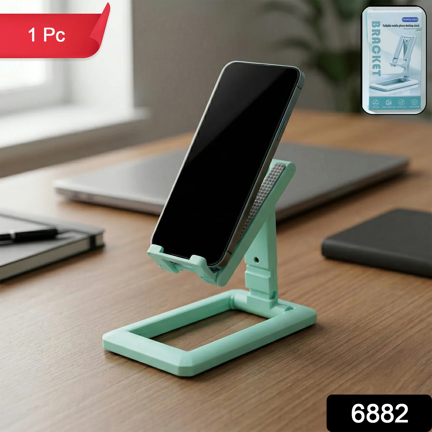 Plastic Foldable Mobile Phone Stand (1 Pc) - Image 2