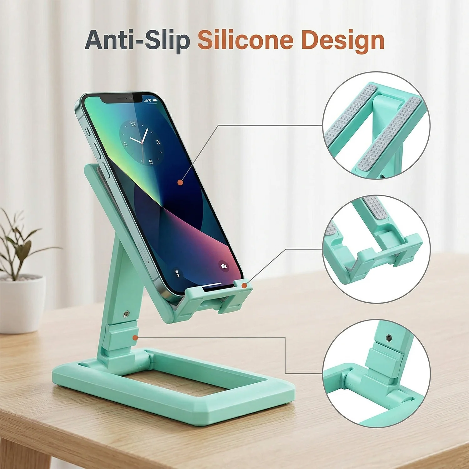 Plastic Foldable Mobile Phone Stand (1 Pc) - Image 6