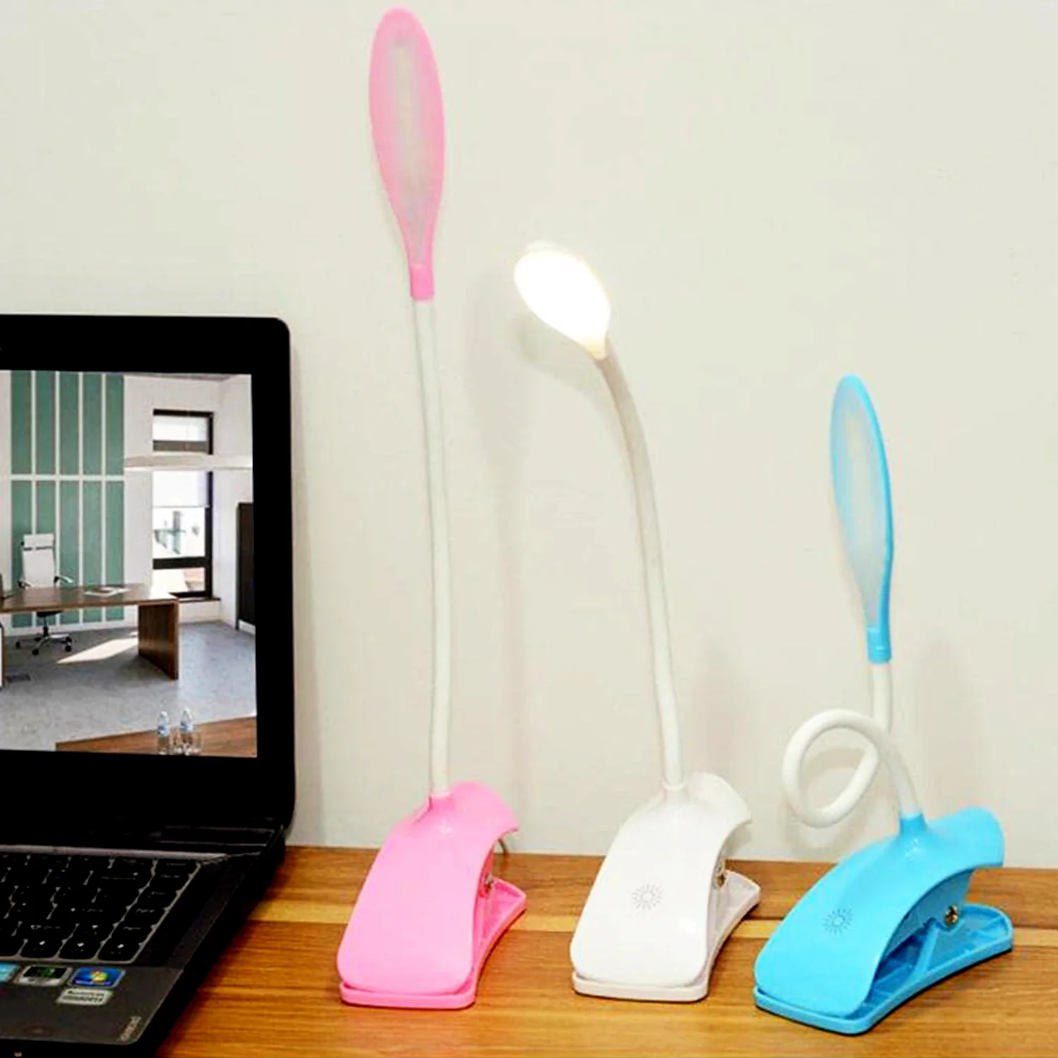Desk Lamp Adjustable Gooseneck USB Rechargeable 3 modes - Image 8