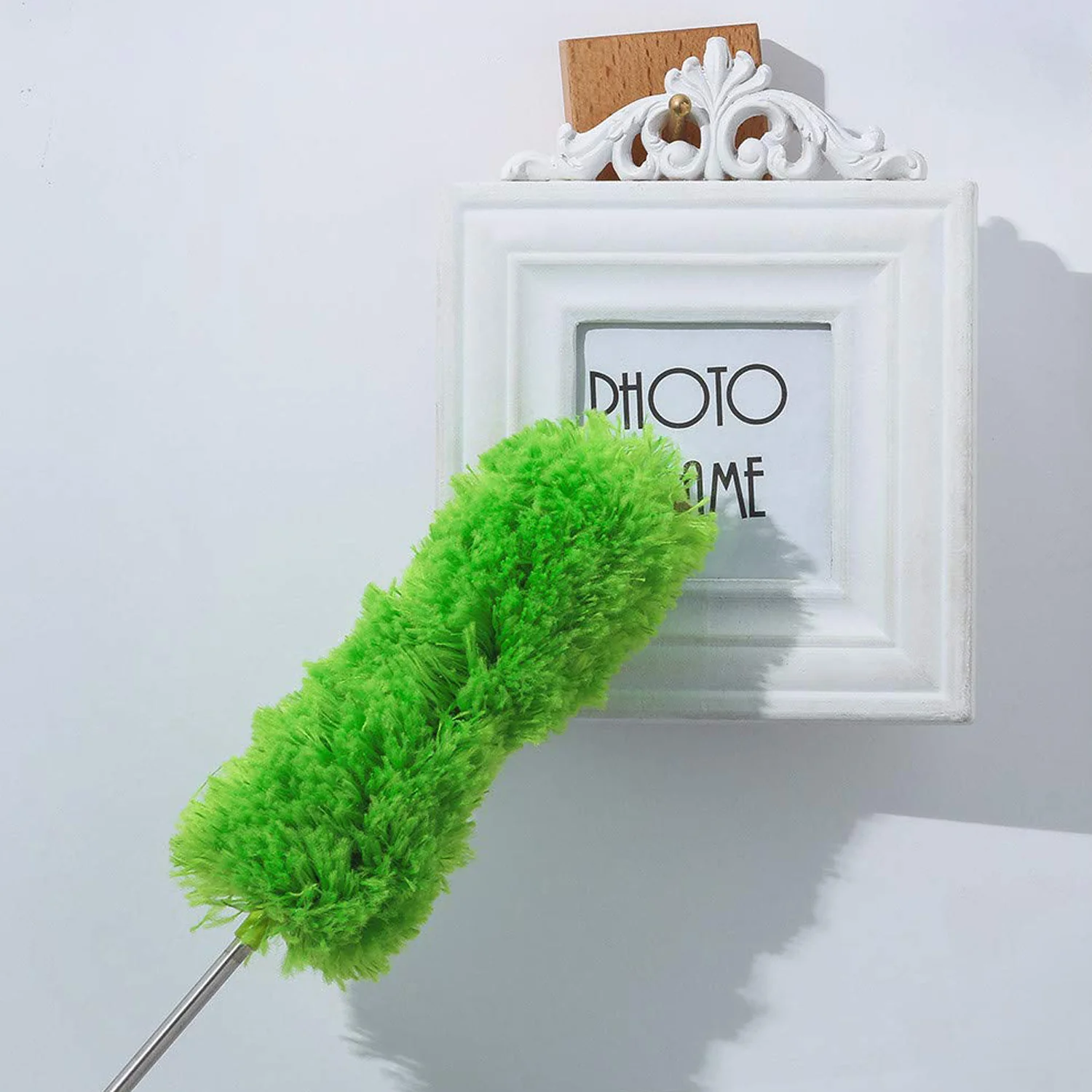 Adjustable Long Handle, Microfiber Duster for Cleaning, Microfiber Hand Duster Washable Microfiber Cleaning Tool Extendable Dusters for Cleaning Office, Car, Computer, Air Condition, Washable Duster - Image 3