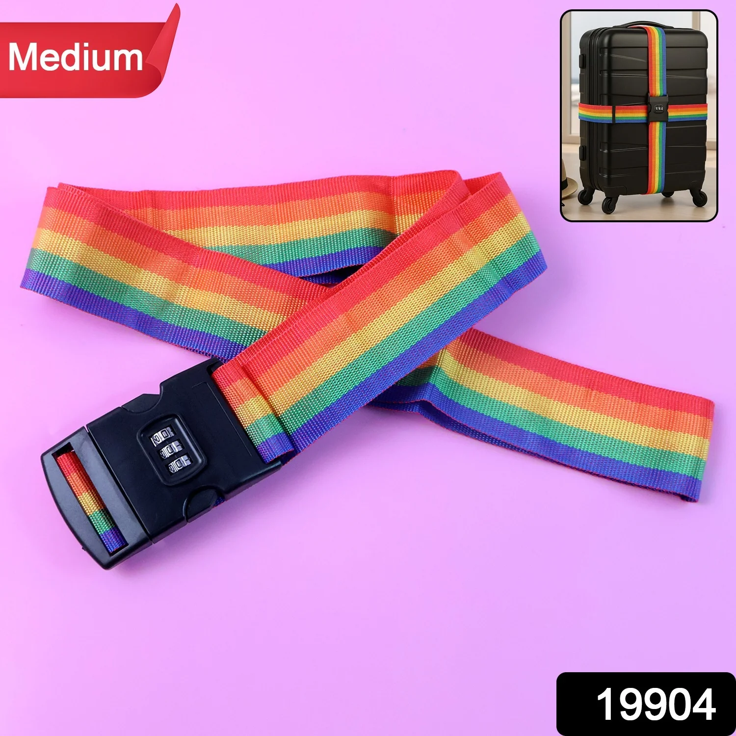 Adjustable Luggage Security Strap - (1 Pc) - Image 2