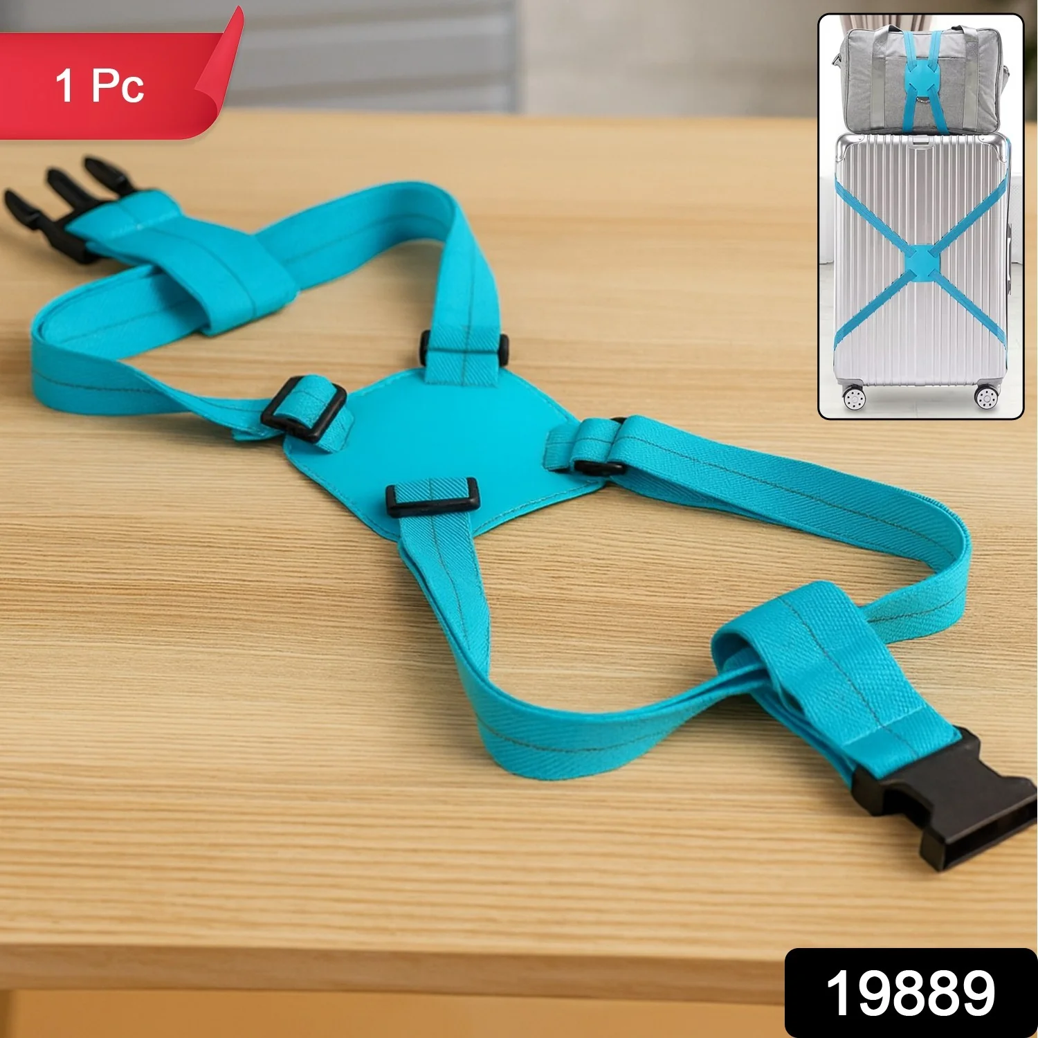 Adjustable Luggage Travel Bag Strap Belt - (1 Pc) - Image 2