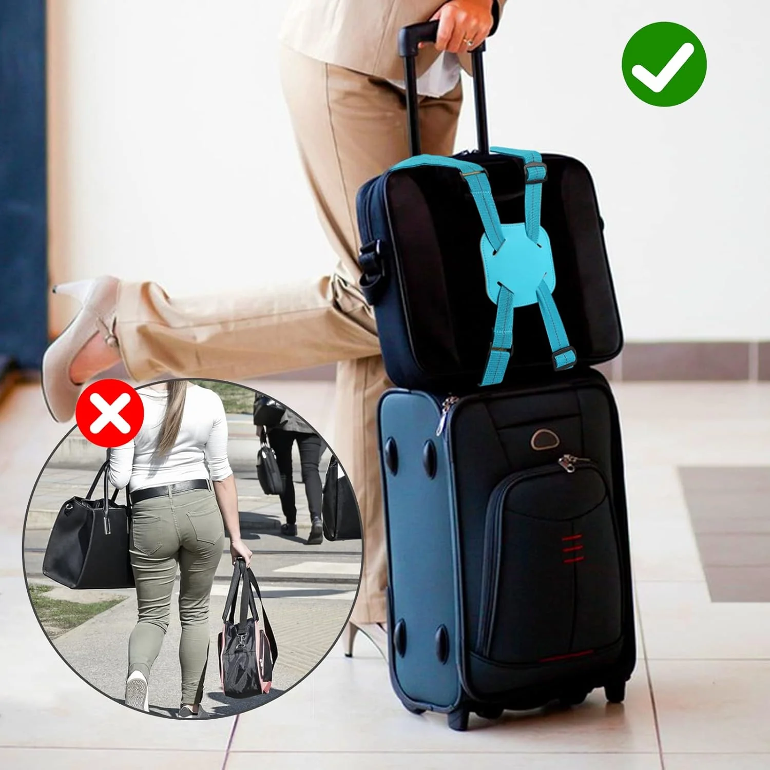 Adjustable Luggage Travel Bag Strap Belt - (1 Pc) - Image 6