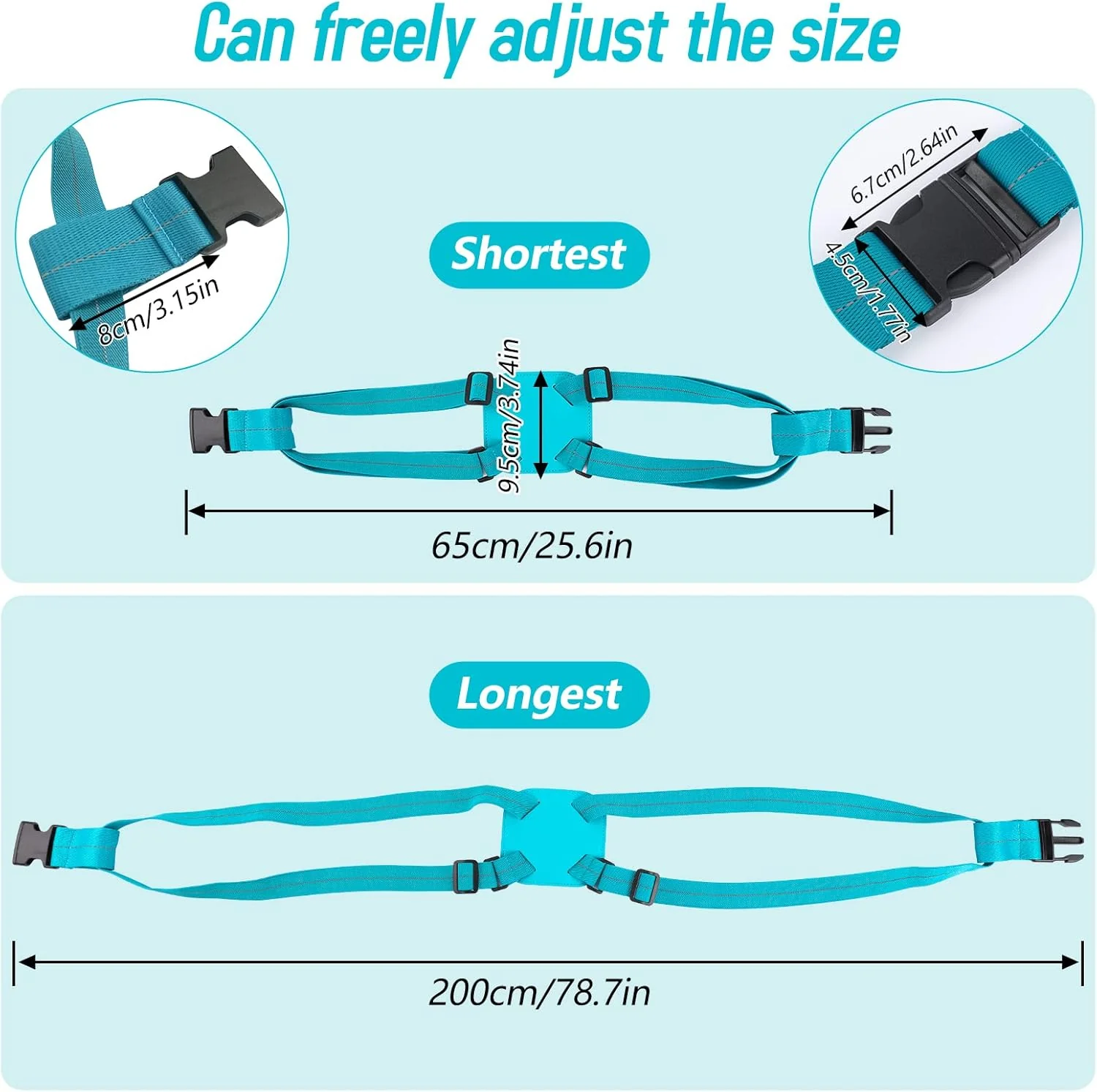 Adjustable Luggage Travel Bag Strap Belt - (1 Pc) - Image 8