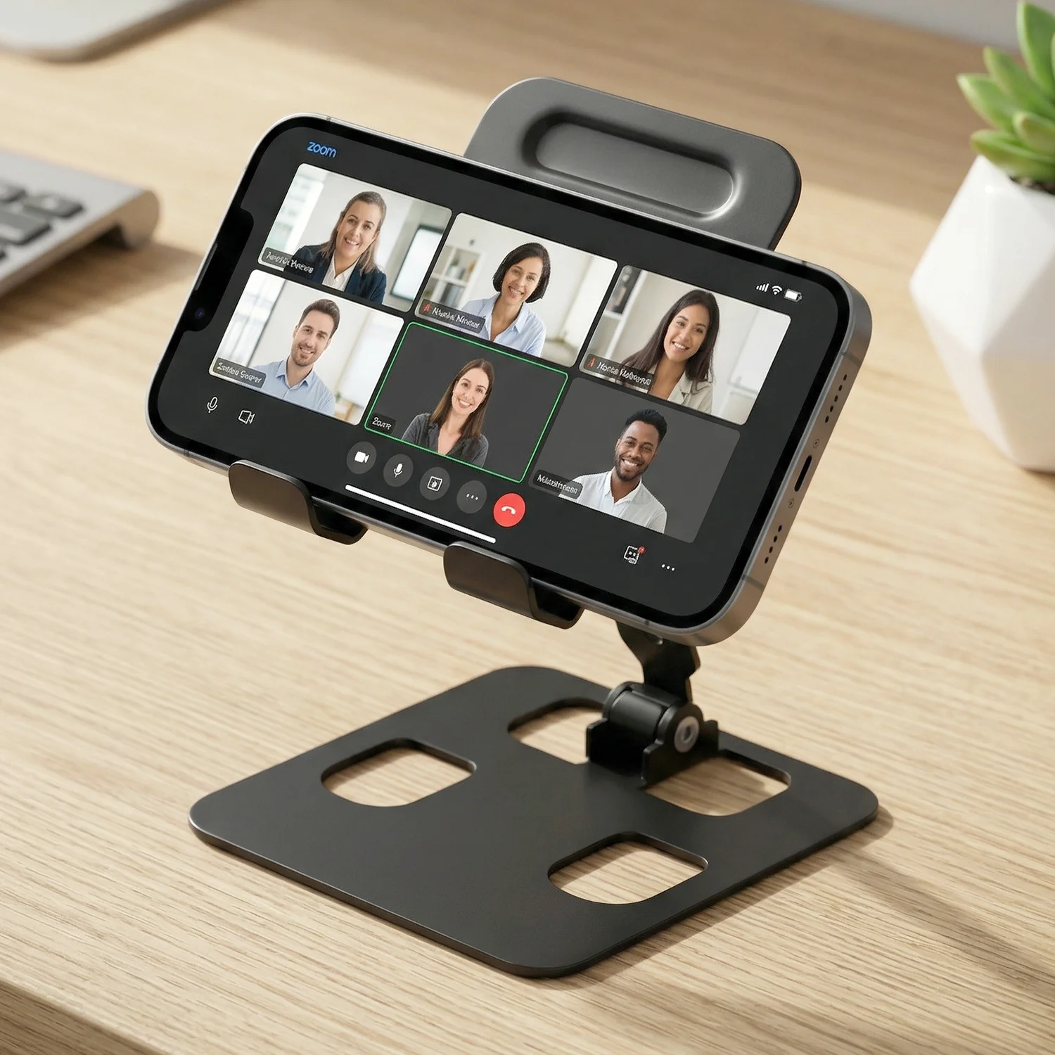 Adjustable Metal Table Top Mobile Stand (1 Pc) - Image 5