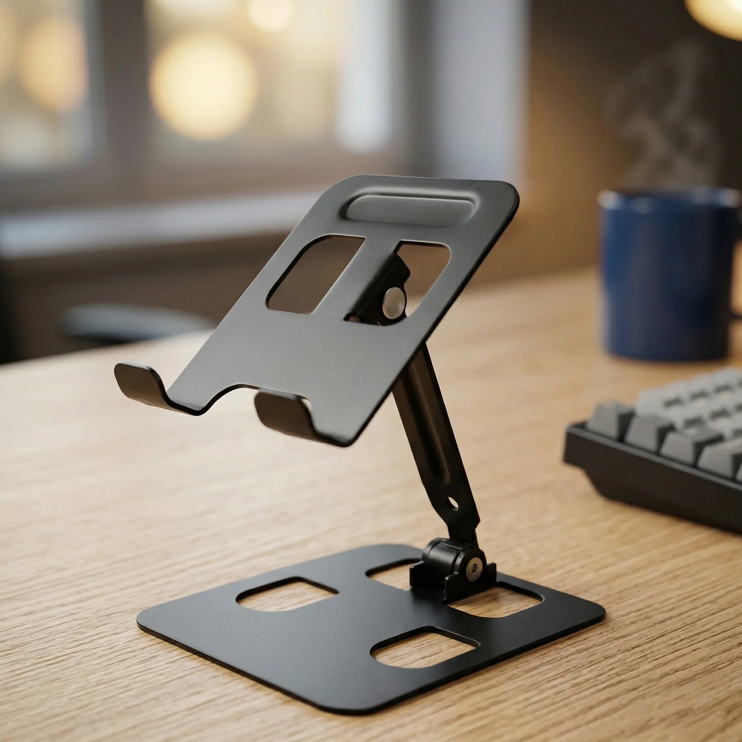 Adjustable Metal Table Top Mobile Stand (1 Pc) - Image 8