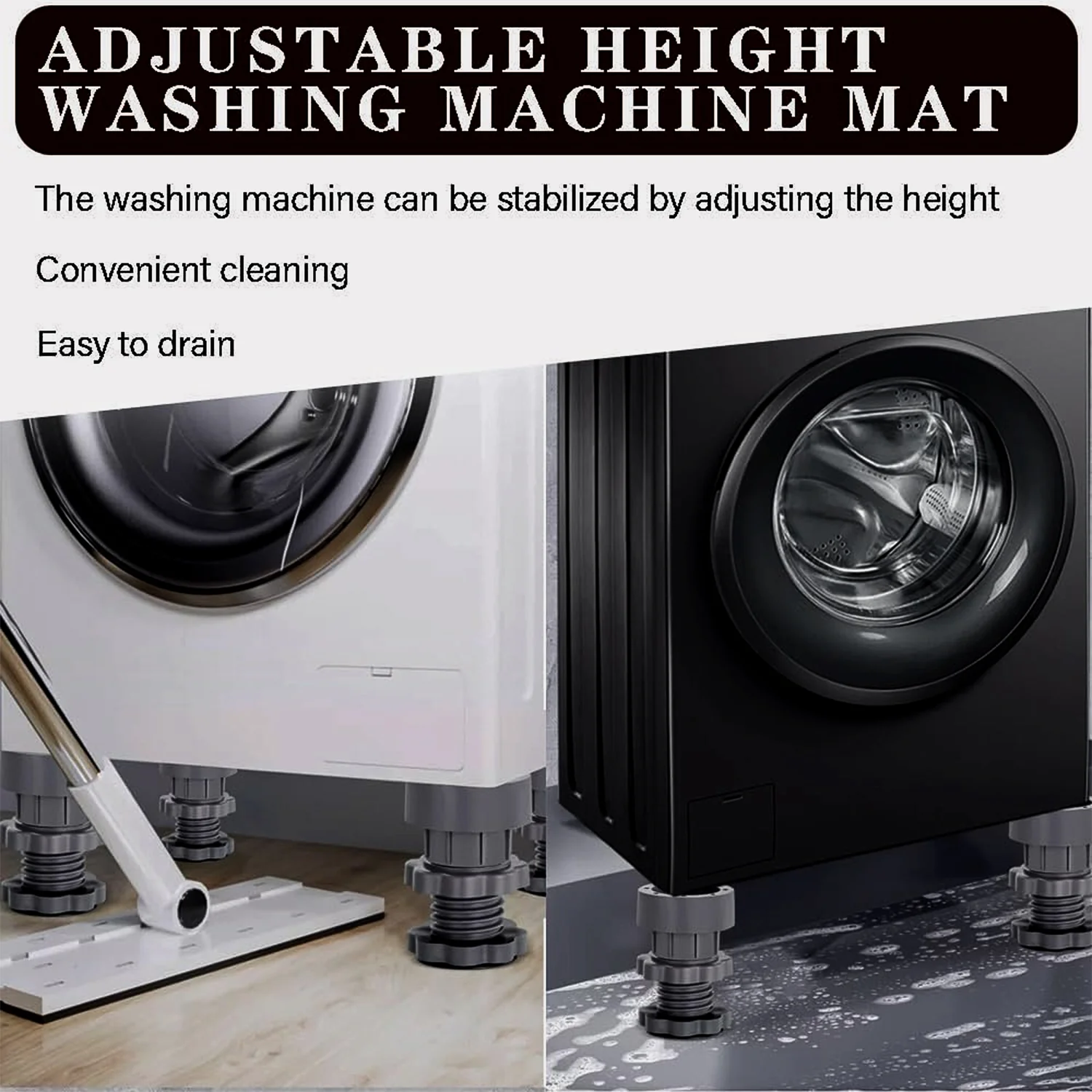 Adjustable Multipurpose AntiVibration For Appliances (Set of 4Pc) - Image 7