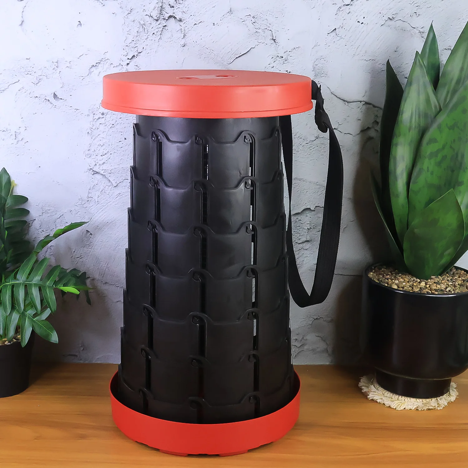 Adjustable Portable Telescopic Folding Stool (1 Pc) - Image 3