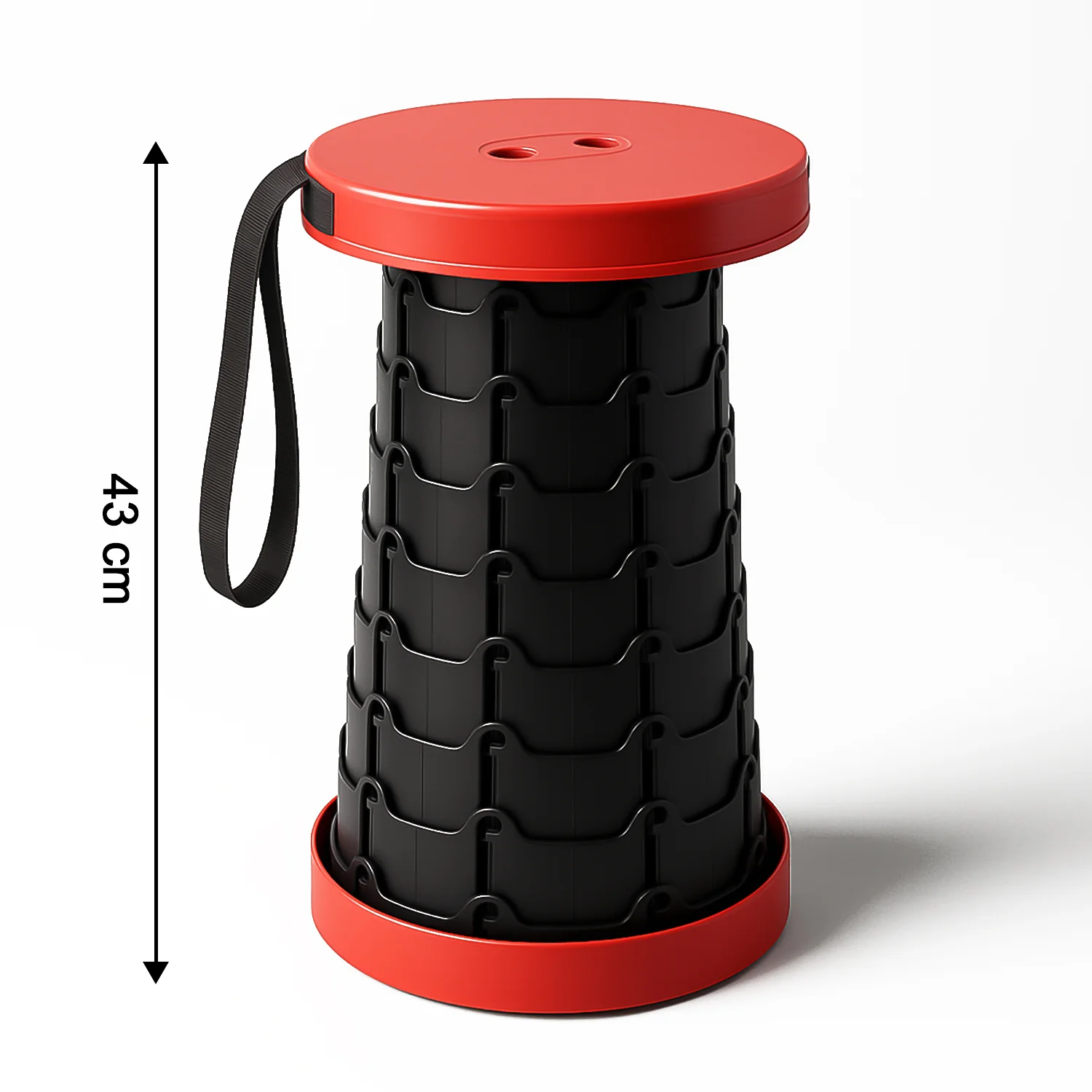 Adjustable Portable Telescopic Folding Stool (1 Pc) - Image 4