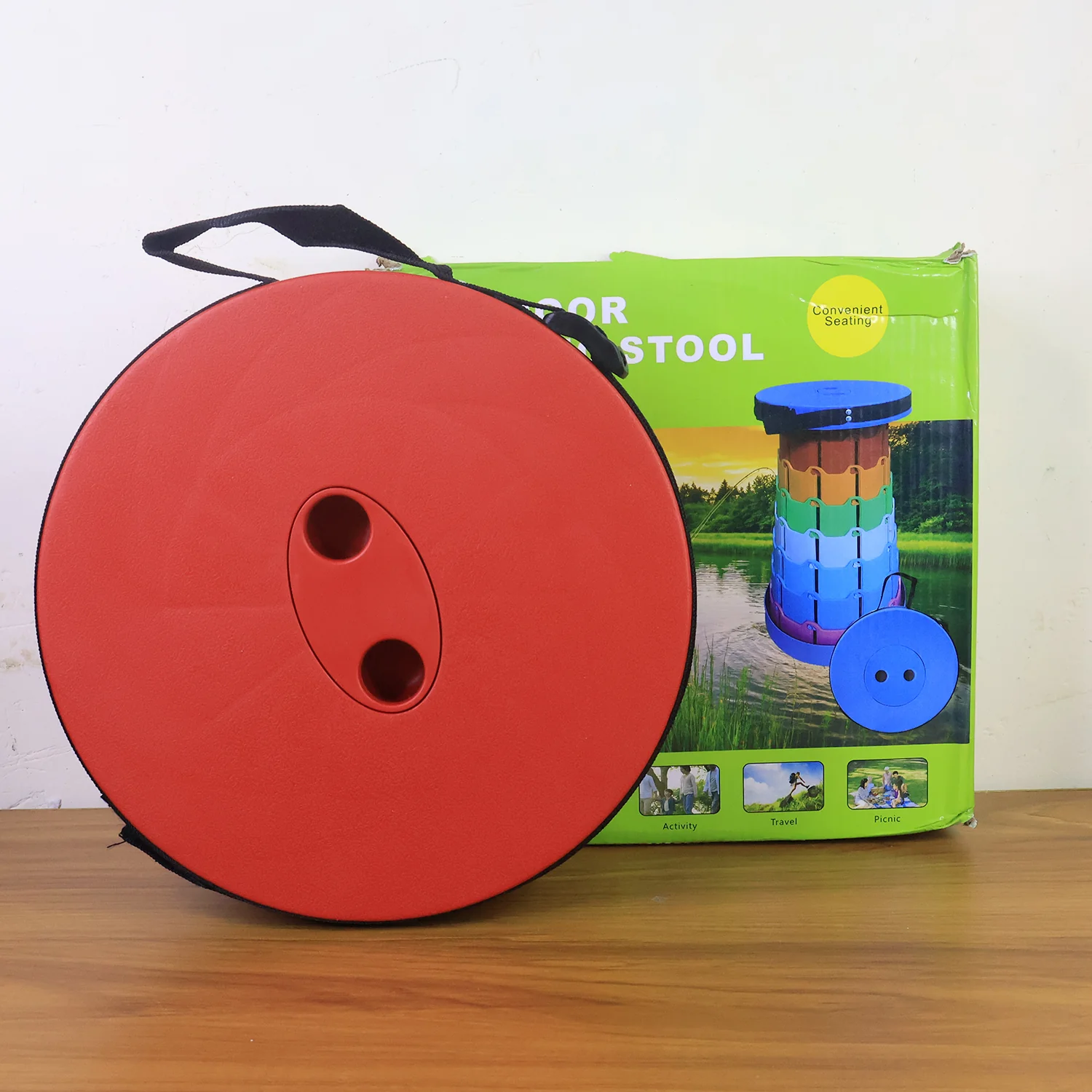 Adjustable Portable Telescopic Folding Stool (1 Pc) - Image 8