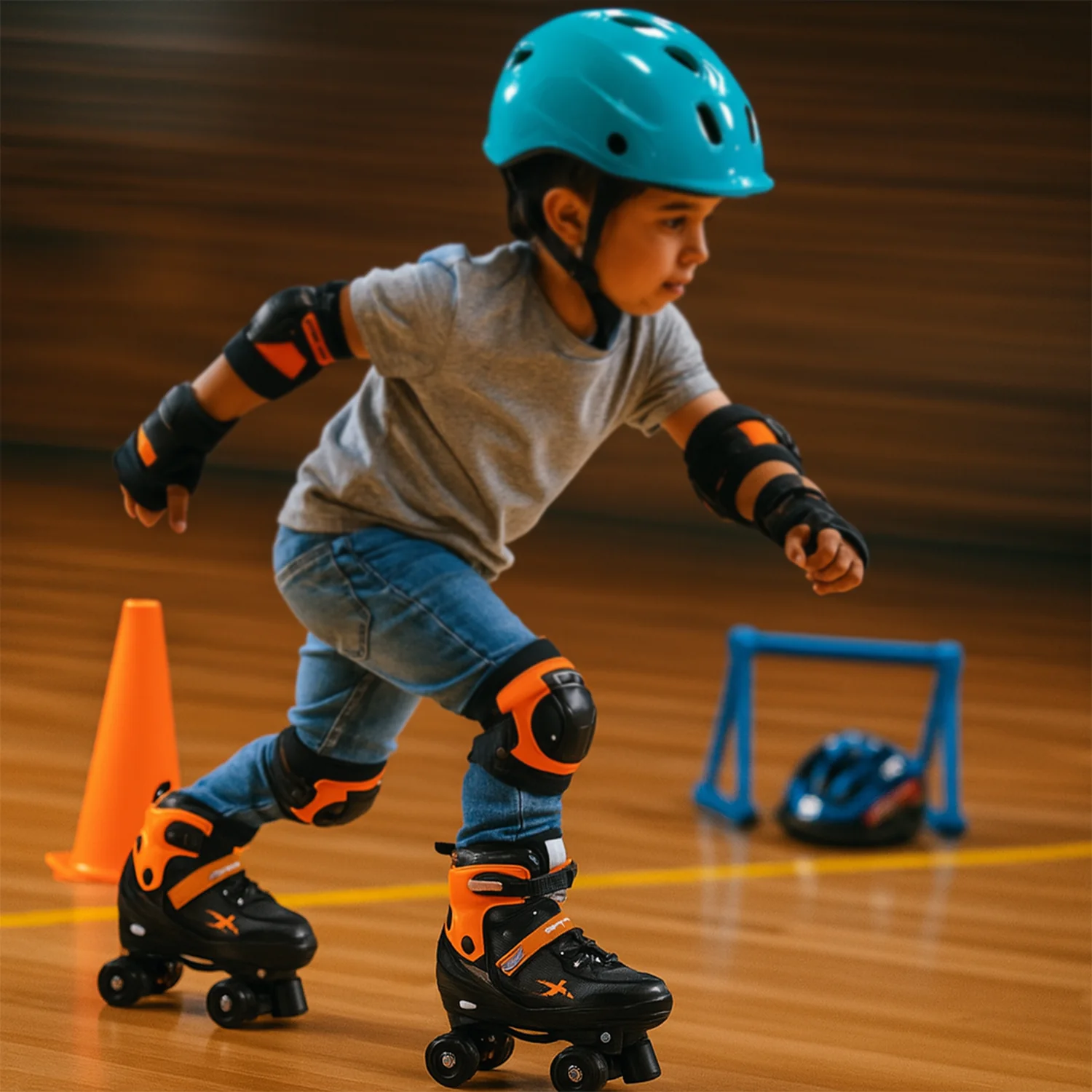 Adjustable Quad Roller Skates for Kids (XL / 1 Pair) - Image 3