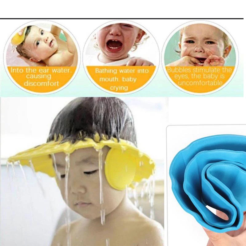 Adjustable Safe Soft Baby Shower cap - Image 3